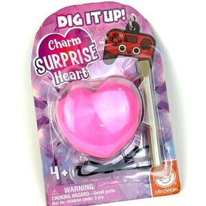 Mind Ware Dig it Up Charm surprise pink heart